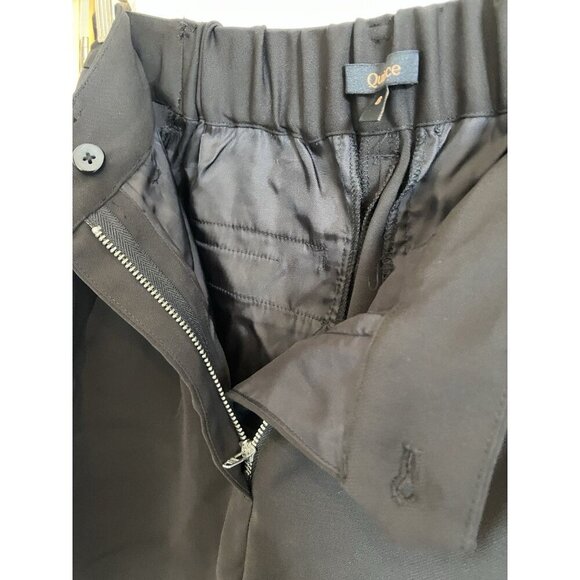 Women’s Quince Stretch Crepe Pleated Shorts size 8, Black, Front & Back Pockets - Picture 11 of 11